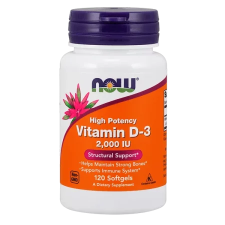 Vitamine D3 2000iu 120 gélules